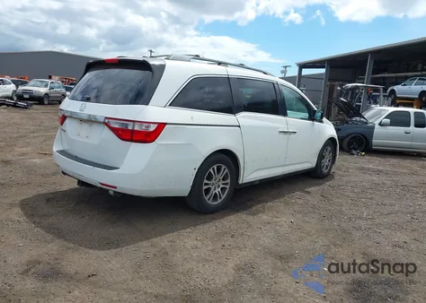 2013 Honda Odyssey Ex-L из США, поврежденный, VIN 5FNRL5H68DB066596